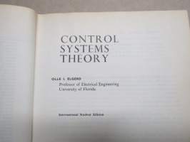 Control Systems Theory (International Student Edition)