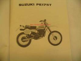 Suzuki PE175T parts catalogue varaosaluettelo