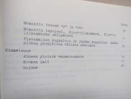 Teknillisen opiston fysiikka - Mekaniikka I