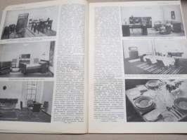 Kotiliesi 1934 nr 1, kansikuva Rudolf Koivu, Uudenvuoden rukous, Taideteollisuusnäyttelyn huonekaluja, Elämä ja syntyminen, Tänä talvena hiihdetään, Jouluvieras, ym.