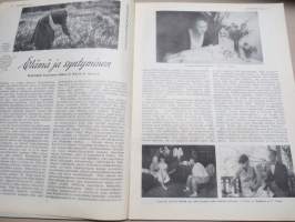 Kotiliesi 1934 nr 1, kansikuva Rudolf Koivu, Uudenvuoden rukous, Taideteollisuusnäyttelyn huonekaluja, Elämä ja syntyminen, Tänä talvena hiihdetään, Jouluvieras, ym.