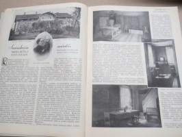 Kotiliesi 1934 nr 1, kansikuva Rudolf Koivu, Uudenvuoden rukous, Taideteollisuusnäyttelyn huonekaluja, Elämä ja syntyminen, Tänä talvena hiihdetään, Jouluvieras, ym.