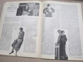 Kotiliesi 1934 nr 1, kansikuva Rudolf Koivu, Uudenvuoden rukous, Taideteollisuusnäyttelyn huonekaluja, Elämä ja syntyminen, Tänä talvena hiihdetään, Jouluvieras, ym.