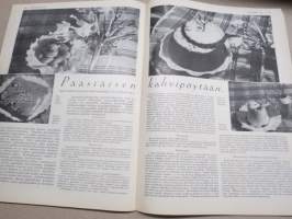 Kotiliesi 1934 nr 6, kansikuva Rudolf Koivu, Perheenemäntä ja sairas kotiapulainen, Ja taas sinä roskaat, Mitä teen ruusuilleni tähän aikaan?, Hiihtotakki, ym.