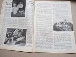 Kotiliesi 1934 nr 10, kansikuva Rudolf Koivu, Olemassaolomme perusteita, Nykyajan ihmisten ruokajärjestelmä, Kaikkien kesien juhlapuku, Emäntien lepopäivä, ym.