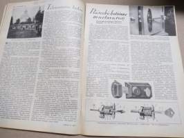 Kotiliesi 1934 nr 10, kansikuva Rudolf Koivu, Olemassaolomme perusteita, Nykyajan ihmisten ruokajärjestelmä, Kaikkien kesien juhlapuku, Emäntien lepopäivä, ym.