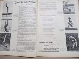 Kotiliesi 1934 nr 13, Kansikuva Rudolf Koivu, Onko suomalainen ruoka yksipuolista?, Ihanne-koti -näyttely, Miten rakennan itse pienoispurjeveneen, Marmelaadia, ym.