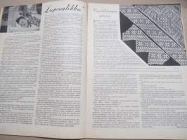 Kotiliesi 1934 nr 13, Kansikuva Rudolf Koivu, Onko suomalainen ruoka yksipuolista?, Ihanne-koti -näyttely, Miten rakennan itse pienoispurjeveneen, Marmelaadia, ym.