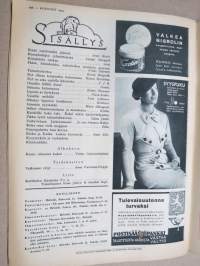 Kotiliesi 1934 nr 18, kansikuva Raumalainen nyplääjämuori, Eräät osattomksi jääneet, Huonekalujen ryhmittelystä, Kiinalaista ruokaa, Phlox leimukukka, ym.