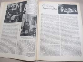 Kotiliesi 1935 nr 3, kansikuva Martta Wendelin, Kuka on oikea Pityu?, Kuolemisen taito on elämäntaidon kypsyysnäyte, Nuorten parien koteja, Vieraskoreutta, ym.