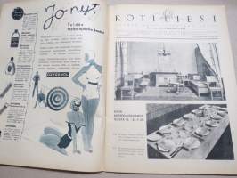 Kotiliesi 1935 nr 10, kansikuva Martta Wendelin, Kaksi kotitaloustyön lipunkantajaa, Onko lapsia muistettu?, Pian on muuttojen aika, Lähemmäksi luontoa, ym.