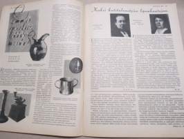 Kotiliesi 1935 nr 10, kansikuva Martta Wendelin, Kaksi kotitaloustyön lipunkantajaa, Onko lapsia muistettu?, Pian on muuttojen aika, Lähemmäksi luontoa, ym.