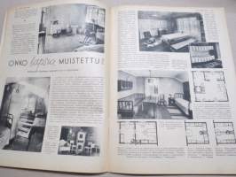 Kotiliesi 1935 nr 10, kansikuva Martta Wendelin, Kaksi kotitaloustyön lipunkantajaa, Onko lapsia muistettu?, Pian on muuttojen aika, Lähemmäksi luontoa, ym.