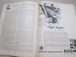 Kotiliesi 1935 nr 10, kansikuva Martta Wendelin, Kaksi kotitaloustyön lipunkantajaa, Onko lapsia muistettu?, Pian on muuttojen aika, Lähemmäksi luontoa, ym.
