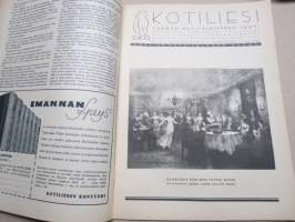 Kotiliesi 1936 nr 2, kansikuva Martta Wendelin, Onnellinen vanki, Kodin töitä ja harrastuksia, Parempia perspektiivejä, Kansantaiteesta ja kotiteollisuudesta, ym.