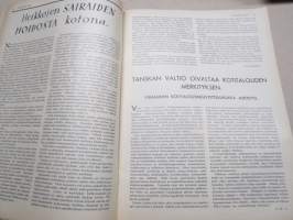 Kotiliesi 1936 nr 2, kansikuva Martta Wendelin, Onnellinen vanki, Kodin töitä ja harrastuksia, Parempia perspektiivejä, Kansantaiteesta ja kotiteollisuudesta, ym.
