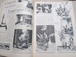 Kotiliesi 1936 nr 2, kansikuva Martta Wendelin, Onnellinen vanki, Kodin töitä ja harrastuksia, Parempia perspektiivejä, Kansantaiteesta ja kotiteollisuudesta, ym.