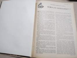 Kotiliesi 1936 nr 2, kansikuva Martta Wendelin, Onnellinen vanki, Kodin töitä ja harrastuksia, Parempia perspektiivejä, Kansantaiteesta ja kotiteollisuudesta, ym.
