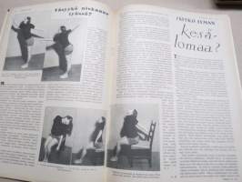 Kotiliesi 1936 nr 2, kansikuva Martta Wendelin, Onnellinen vanki, Kodin töitä ja harrastuksia, Parempia perspektiivejä, Kansantaiteesta ja kotiteollisuudesta, ym.
