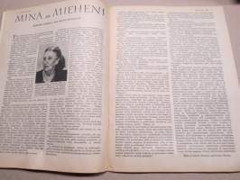 Kotiliesi 1937 nr 1, kansikuva Tammikuun aurinkoa, Hänen ranskalainen vaimonsa, Minä ja mieheni, Ritoniemen emäntä, Leikattiin vuosi 1936, Tuulia - Kaksi Katria, ym.