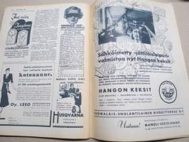 Kotiliesi 1937 nr 23, kansikuva Martta Wendelin, Laki turvaa kotirauhan, Murtaako koulu elintarmon?, Kuihtuuko kansamme luova käsityötaito?, Rakkaita leluja, ym.