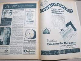 Kotiliesi 1937 nr 9, kansikuva Äitien juhlapävänä, Vanhuuden turvaa kaikille, Säännöllinen rytmi elämällemme?, Messuilta, Äitienpäivän äiti, Minna Canth, ym.