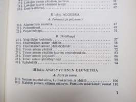 Matematiikan käsikirja - Aritmetiikasta funktio-oppiin, geometriasta vektorilaskentaan