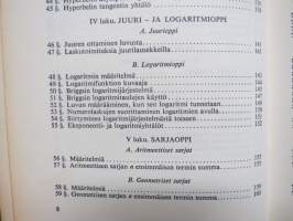 Matematiikan käsikirja - Aritmetiikasta funktio-oppiin, geometriasta vektorilaskentaan