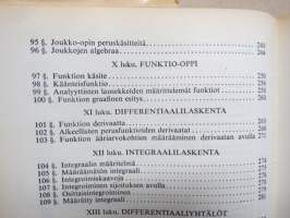 Matematiikan käsikirja - Aritmetiikasta funktio-oppiin, geometriasta vektorilaskentaan