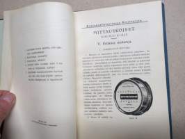 Mittauskojeet -Kansanvalistusseuran kirjeopiston opetuskirjeet kirjaksi toimitettuna ja sidottuna