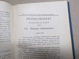 Mittauskojeet -Kansanvalistusseuran kirjeopiston opetuskirjeet kirjaksi toimitettuna ja sidottuna