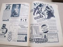 Kotiliesi 1938 nr 22, kansikuva Martta Wendelin, Aino Voipio - Kunnioittakaamme lasta, Puhdetöistä joulun juhlaan, Meidän kodin joulukaitaliina, Poimukirjonta, ym.
