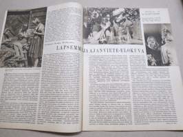 Kotiliesi 1943 nr 21, kansikuva Doris Bengtström, Tyttärien kerho, Lapsemme ja ajanviete-elokuva, Hulda Kontturi - Pukukankaisiin yhdistämme villaa ja pellavaa, ym.
