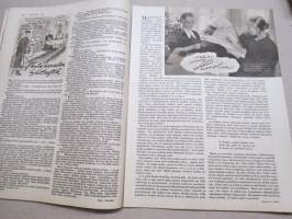 Kotiliesi 1943 nr 21, kansikuva Doris Bengtström, Tyttärien kerho, Lapsemme ja ajanviete-elokuva, Hulda Kontturi - Pukukankaisiin yhdistämme villaa ja pellavaa, ym.