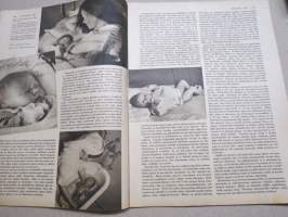 Kotiliesi 1943 nr 21, kansikuva Doris Bengtström, Tyttärien kerho, Lapsemme ja ajanviete-elokuva, Hulda Kontturi - Pukukankaisiin yhdistämme villaa ja pellavaa, ym.