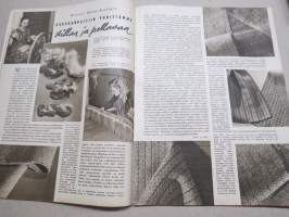 Kotiliesi 1943 nr 21, kansikuva Doris Bengtström, Tyttärien kerho, Lapsemme ja ajanviete-elokuva, Hulda Kontturi - Pukukankaisiin yhdistämme villaa ja pellavaa, ym.