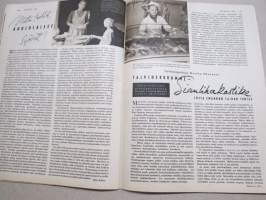 Kotiliesi 1943 nr 21, kansikuva Doris Bengtström, Tyttärien kerho, Lapsemme ja ajanviete-elokuva, Hulda Kontturi - Pukukankaisiin yhdistämme villaa ja pellavaa, ym.