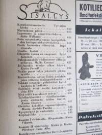 Kotiliesi 1943 nr 21, kansikuva Doris Bengtström, Tyttärien kerho, Lapsemme ja ajanviete-elokuva, Hulda Kontturi - Pukukankaisiin yhdistämme villaa ja pellavaa, ym.