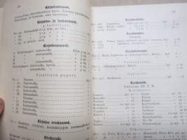 Koulutarpeiden keskuliike Osakeyhtiön Hintaluettelo lukuvuodeksi 1930-1931