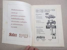 Salon Syysmessut 1963 -käsiohjelma