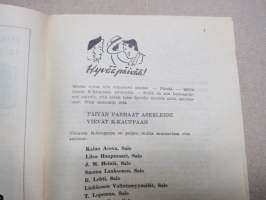 Salon Syysmessut 1963 -käsiohjelma
