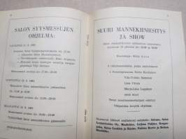 Salon Syysmessut 1963 -käsiohjelma