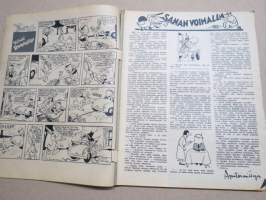 Apu 1958 nr 36, Avun reportterit hiljaisessa maailmassa, He pelastuivat räjähtävästä reaktiokoneesta, Valkokankaan kuningas ja hänen naisensa, Hiljainen maailma, ym.