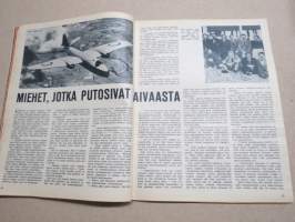 Apu 1958 nr 36, Avun reportterit hiljaisessa maailmassa, He pelastuivat räjähtävästä reaktiokoneesta, Valkokankaan kuningas ja hänen naisensa, Hiljainen maailma, ym.