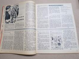 Apu 1958 nr 36, Avun reportterit hiljaisessa maailmassa, He pelastuivat räjähtävästä reaktiokoneesta, Valkokankaan kuningas ja hänen naisensa, Hiljainen maailma, ym.