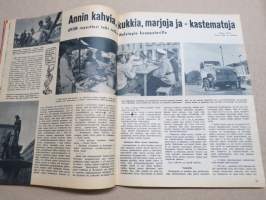 Apu 1958 nr 36, Avun reportterit hiljaisessa maailmassa, He pelastuivat räjähtävästä reaktiokoneesta, Valkokankaan kuningas ja hänen naisensa, Hiljainen maailma, ym.