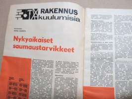 Rautaviesti 1964 nr 7, Nykyaikaiset saumaustarvikkeet, Tee-Se-Itse, Askarteluhuone, Janne Rajamaa - Pudasjärvi, Pikval Oy, ym.