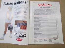 Tekniikan Maailma 1986 nr 9 B, Ovet autoille, Mökin sähköt, vesipumppuja, seinät &amp; katot, Öljyliekki lämmittää, Puolitoista kerrosta paalujen varaan, ym.