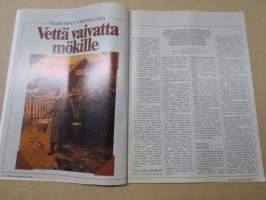 Tekniikan Maailma 1986 nr 9 B, Ovet autoille, Mökin sähköt, vesipumppuja, seinät &amp; katot, Öljyliekki lämmittää, Puolitoista kerrosta paalujen varaan, ym.