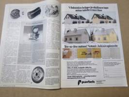 Tekniikan Maailma 1986 nr 9 B, Ovet autoille, Mökin sähköt, vesipumppuja, seinät &amp; katot, Öljyliekki lämmittää, Puolitoista kerrosta paalujen varaan, ym.